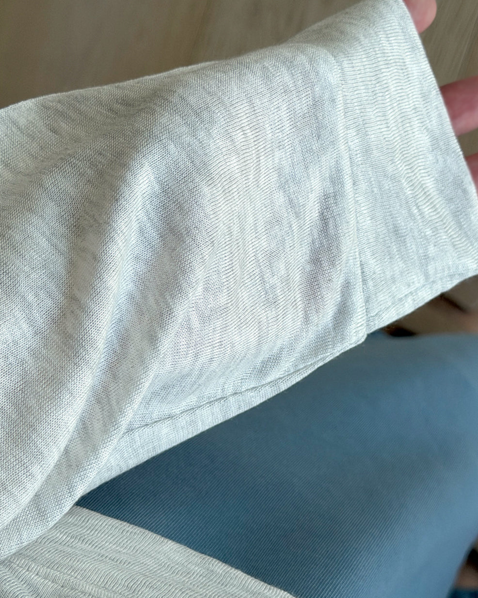 Lightweight Heathered Crewneck Sweatshirt