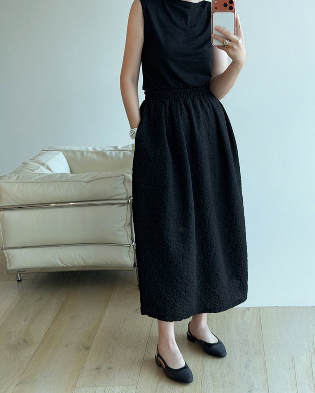 Boatneck Sleeveless Top