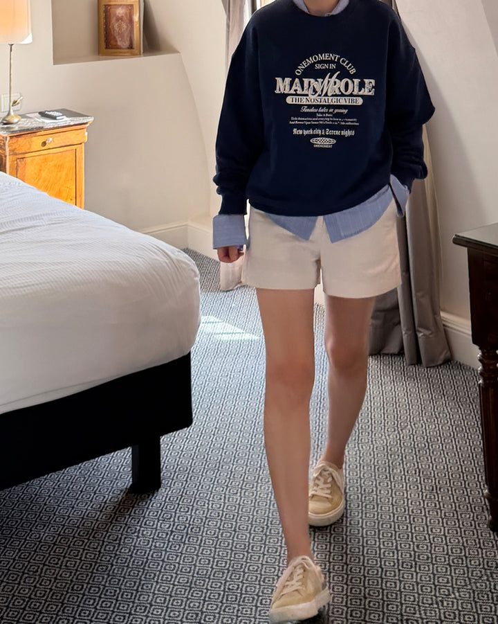 Vintage Graphic Sweatshirt - Blue