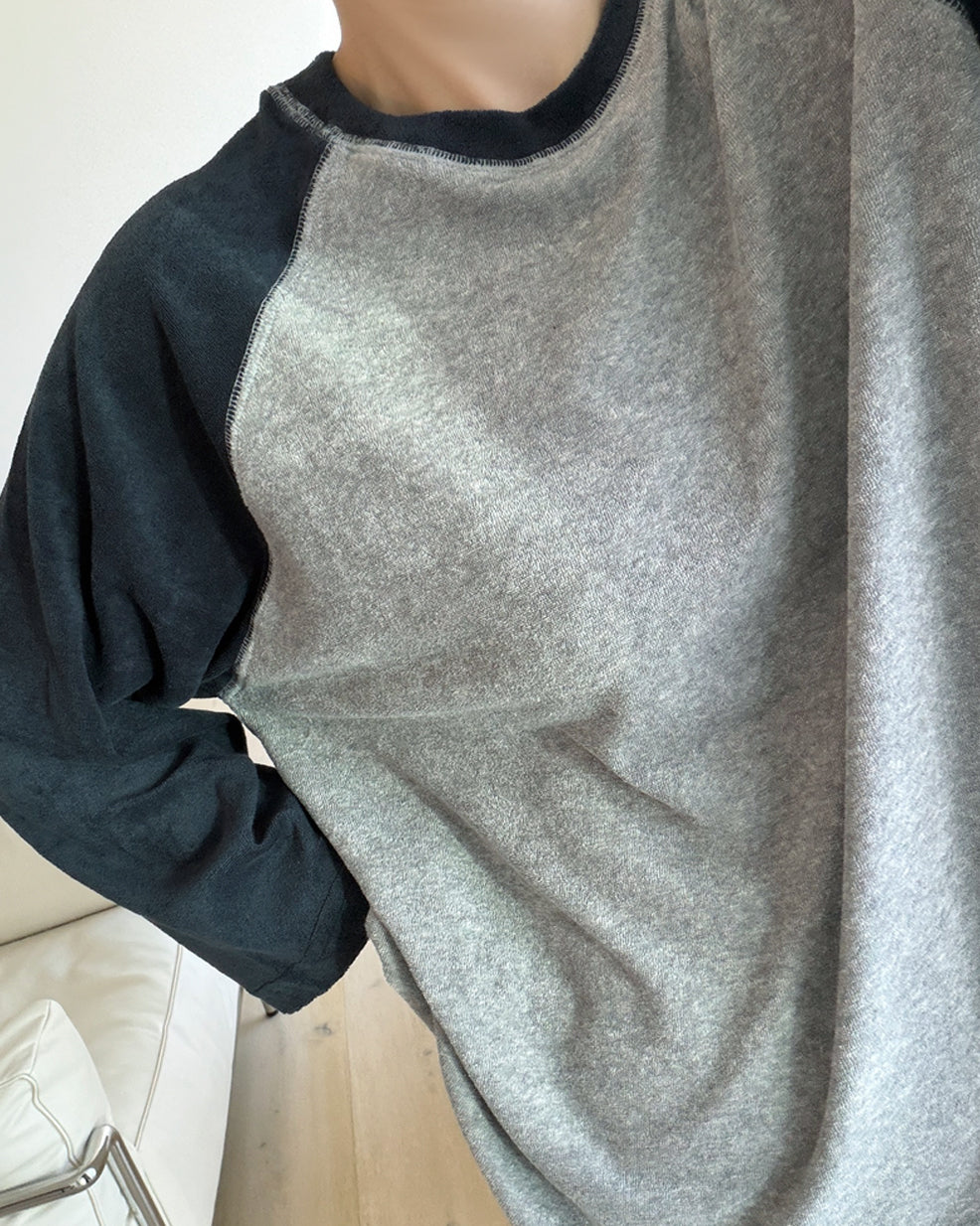 Two-Tone Raglan Sleeve Soft Top