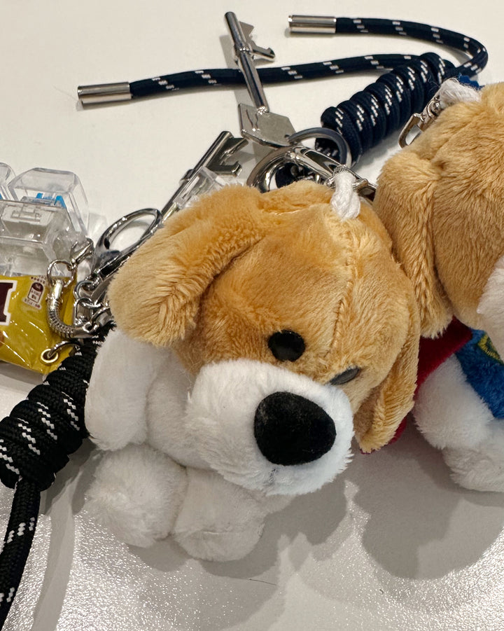 Chunky Puppy Layered Keychain