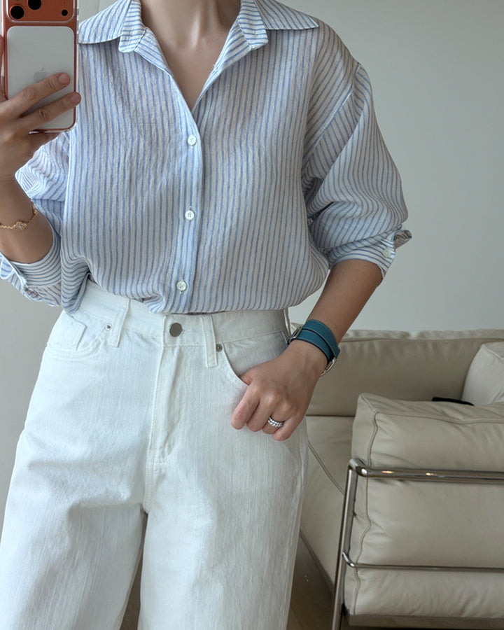 Lightweight Airy Stripe Shirt