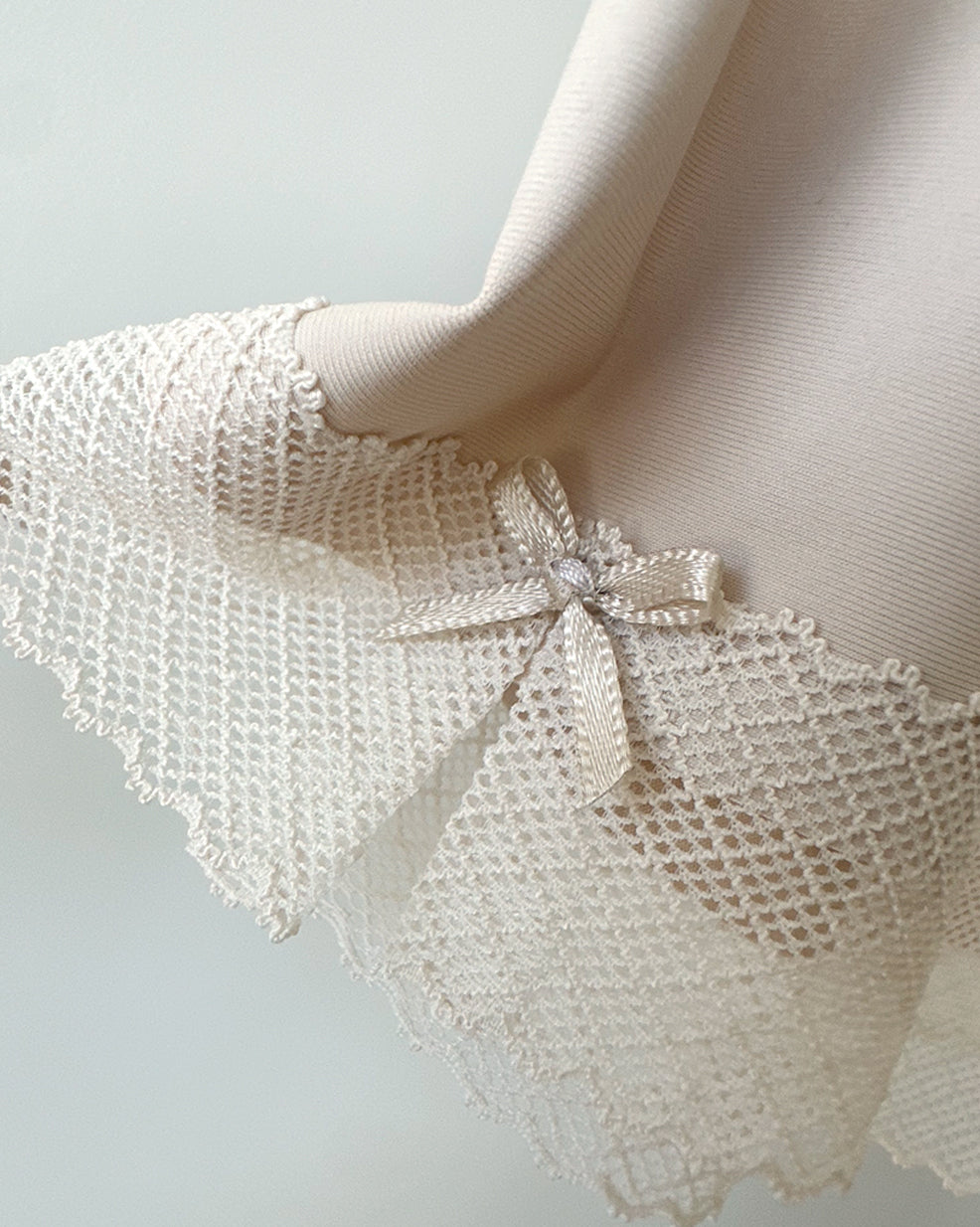 Lace-Trim Silky Safety Slip Shorts
