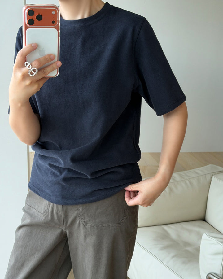 心地よい起毛コットン エブリデイTシャツ