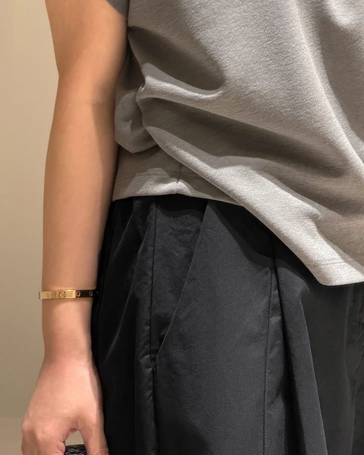 Volume Pleated Wide Pants