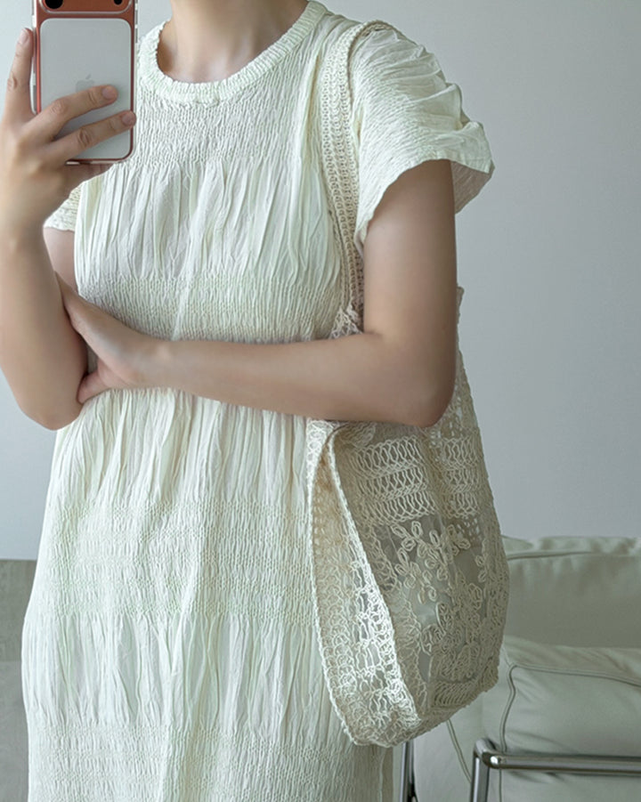 Embroidered Lace Shoulder Bag