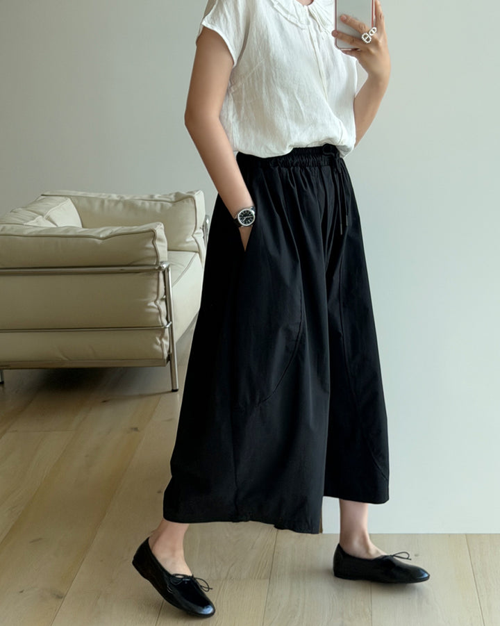 Classic Round-Toe Ballet Flats with Ribbon Bow