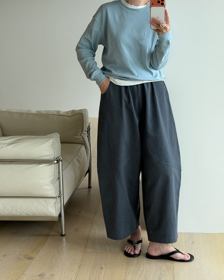Soft Gauze-Touch Long Sleeve Top