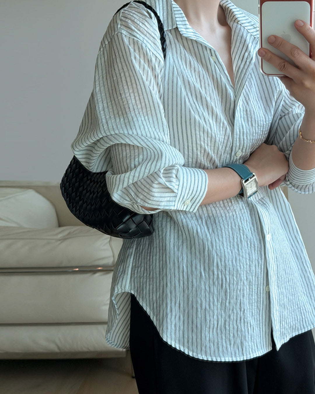 Lightweight Airy Stripe Shirt