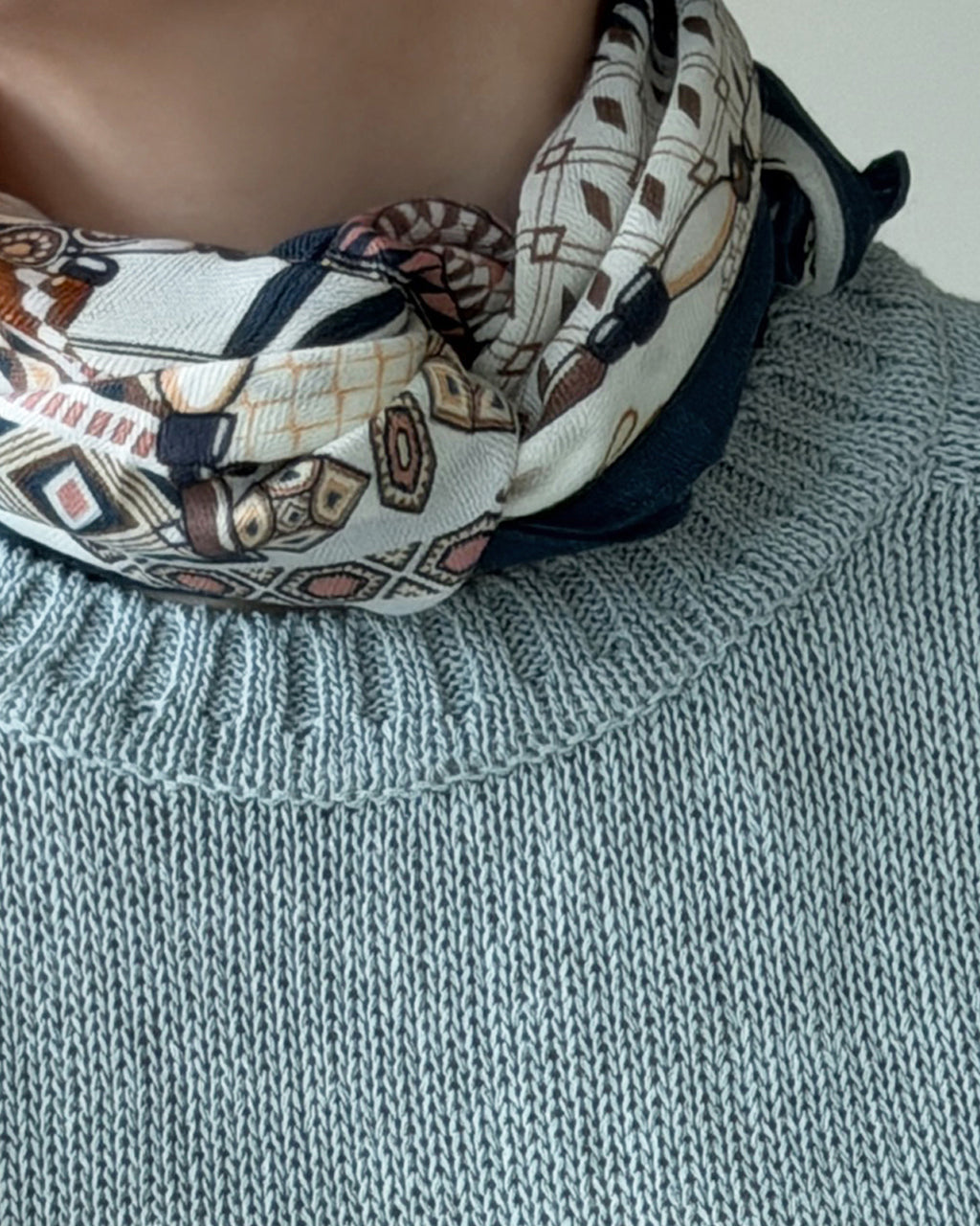 Heritage Geo Silk Scarf