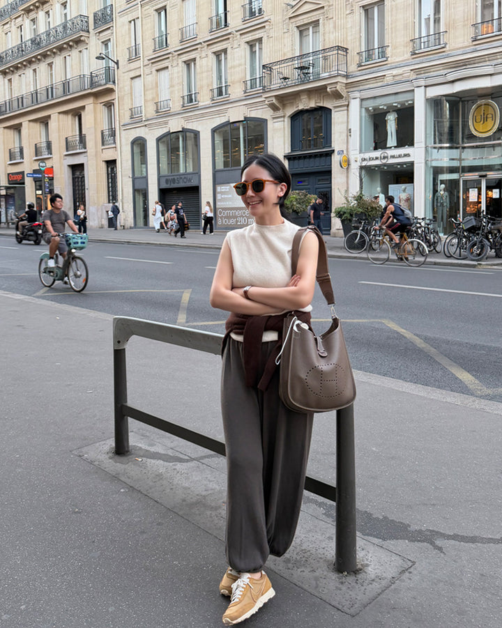 Soft Knit Tapered Balloon Pants