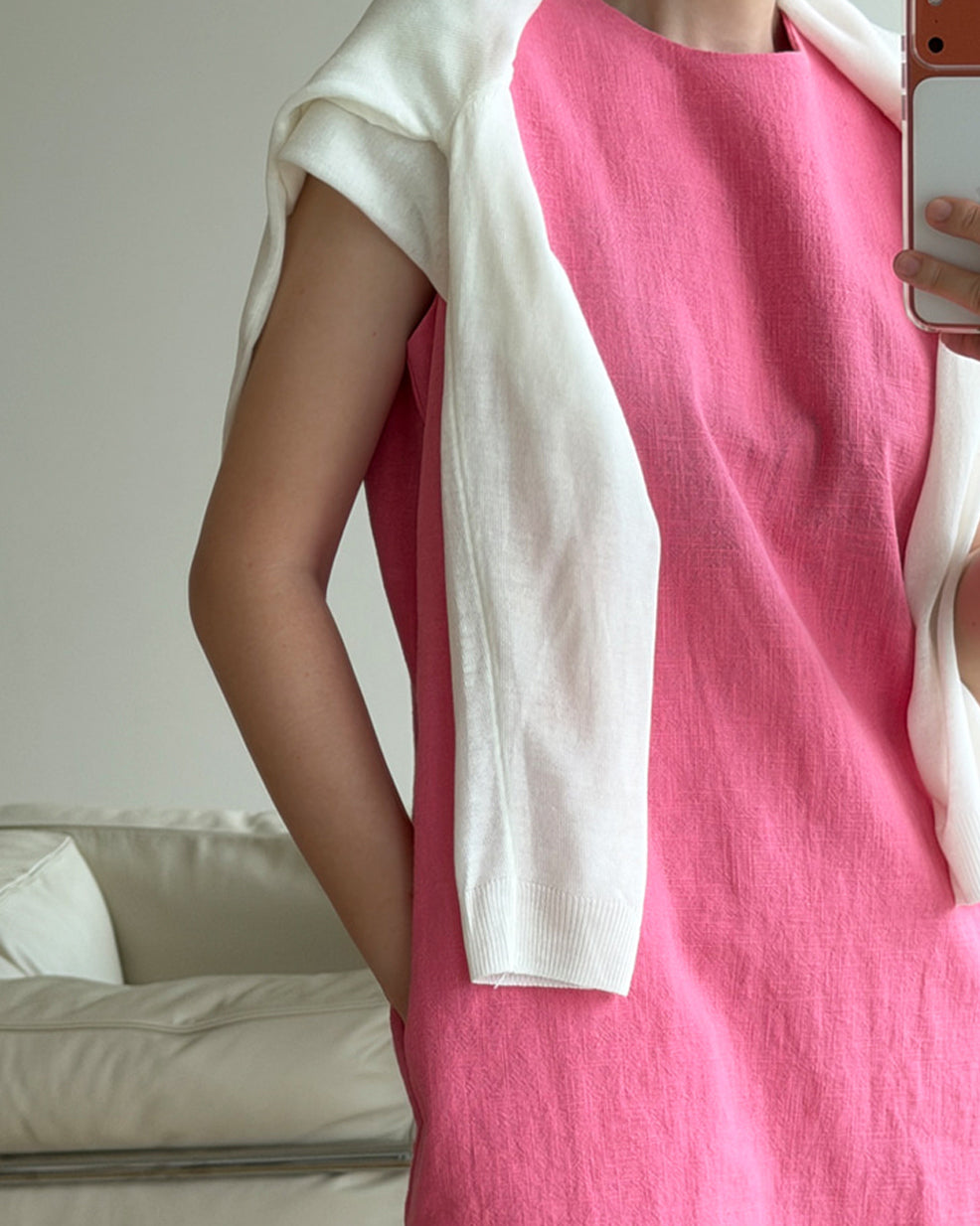 Linen Blend Lightweight Cardigan